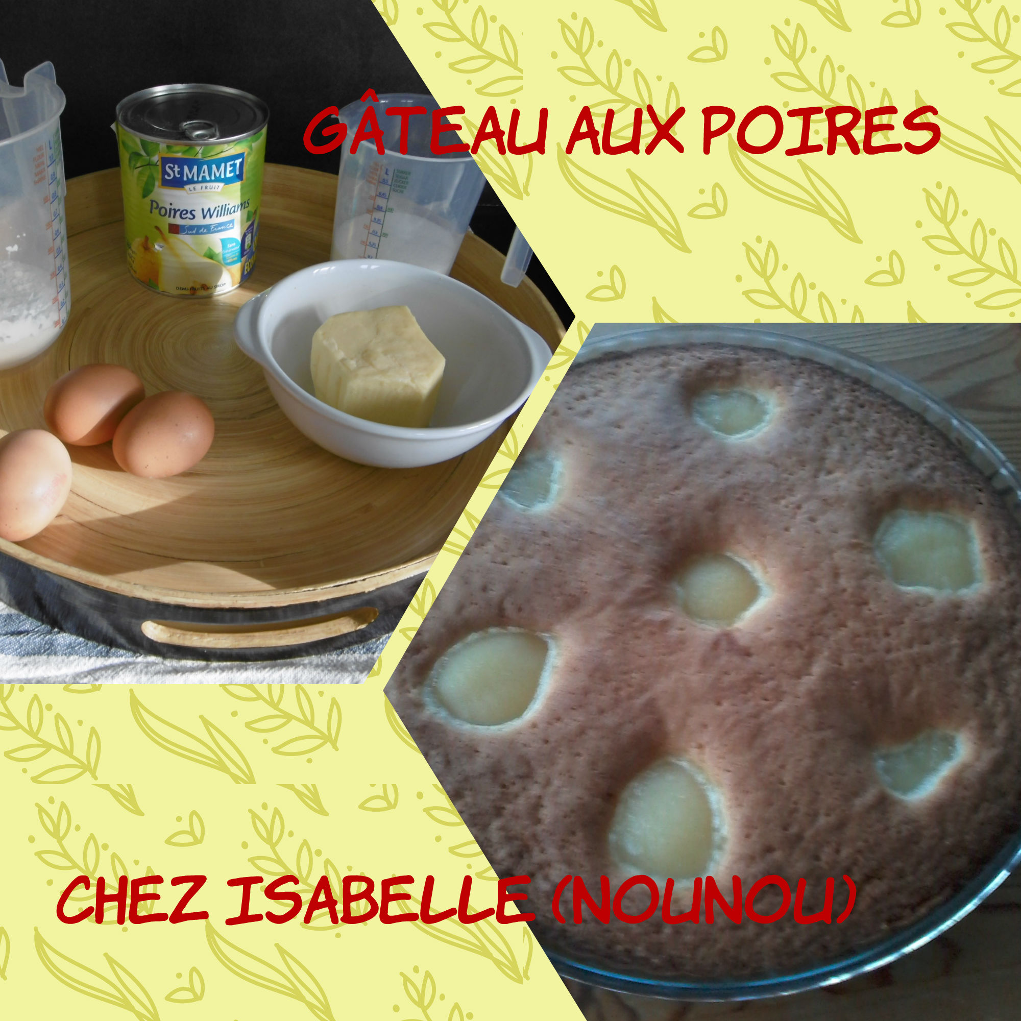 Gâteau Aux Poires