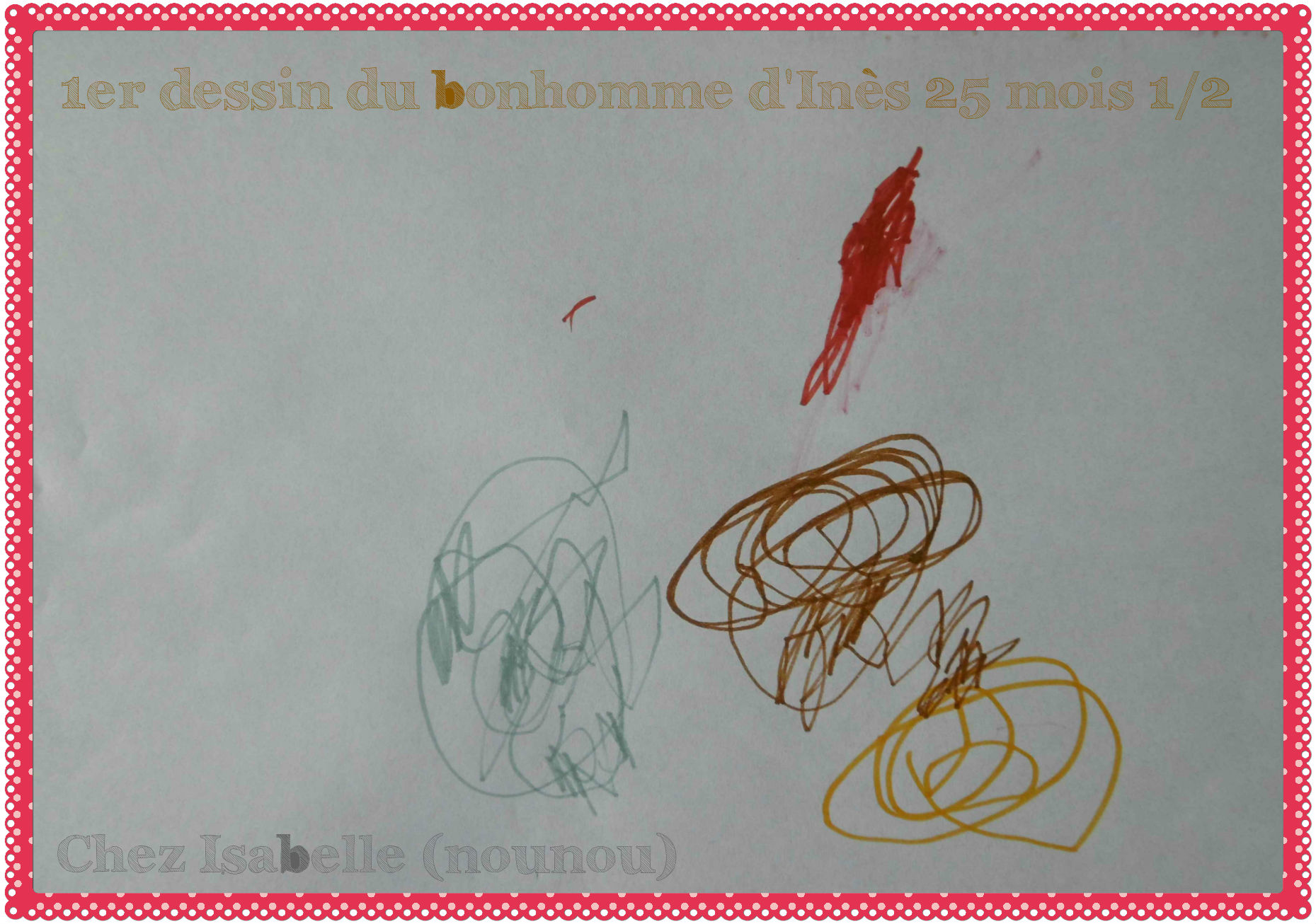 Dessin du bonhomme, Inès, Mars 2015